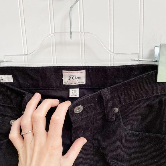 J. Crew 484 Slim-fit Pant In Corduroy Black 32 x 32 - Picture 3 of 7